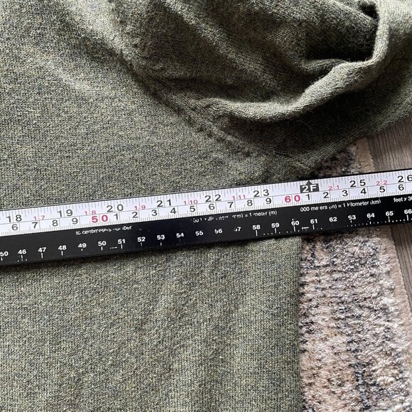 Tasso Elba Elbow Patch Sweater Men XL Green Full Zip Collared Lightweight Jacket - Picture 10 of 12